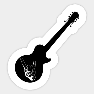 Rock that Music in Black Sticker